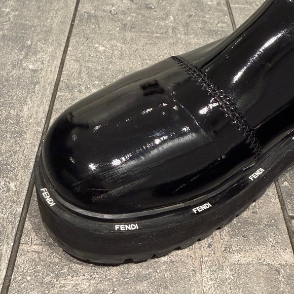 Fendi neoprene and faux leather boots - Picture 9 of 11